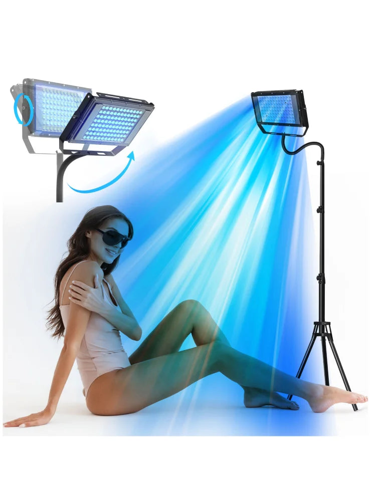 🔵 Lampe à Lumière Bleue UV – Spéciale Soin & Bronzage